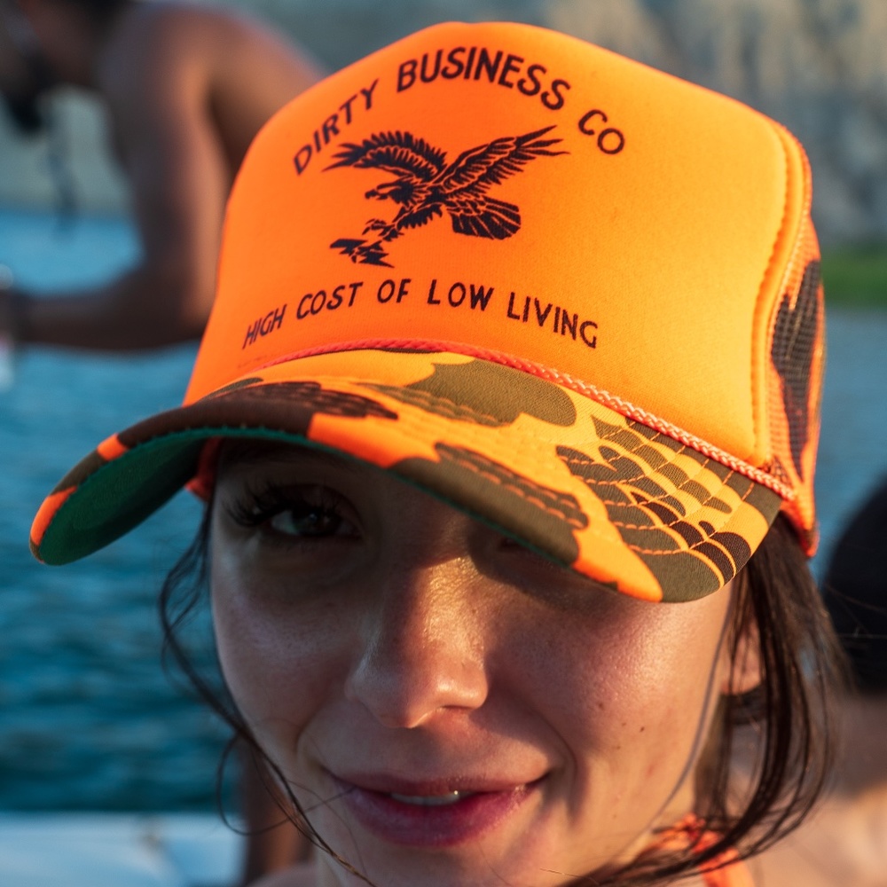 'Culture' Trucker Hat Neon Orange